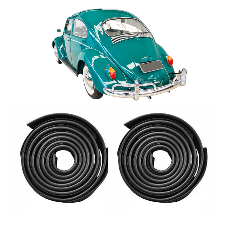 <transcy>Rear Fender Beading Pair Black VW Beetle</transcy>