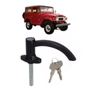 Maçaneta Ext Porta Dianteira Chave Preta Toyota Bandeirante