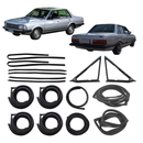 Kit Borracha Porta Capô Mala Canaleta Vidro Del Rey 4 Portas