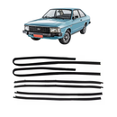 Kit Borracha Canaleta Pestana Vidro Corcel Belina 2 Del Rey