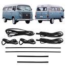 Kit Borracha Porta Diant Correr Motor Canaleta Vidro Kombi