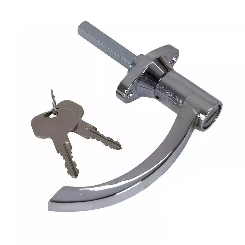 <transcy>Exterior Door Handle With Keys Pair Chrome Toyota Bandeirante </transcy>