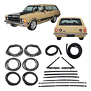 <transcy>Complete Restoration Door Window Weatherstrip Rubber Seal Kit Opel Rekord C Caravan 1975 to 1984</transcy>