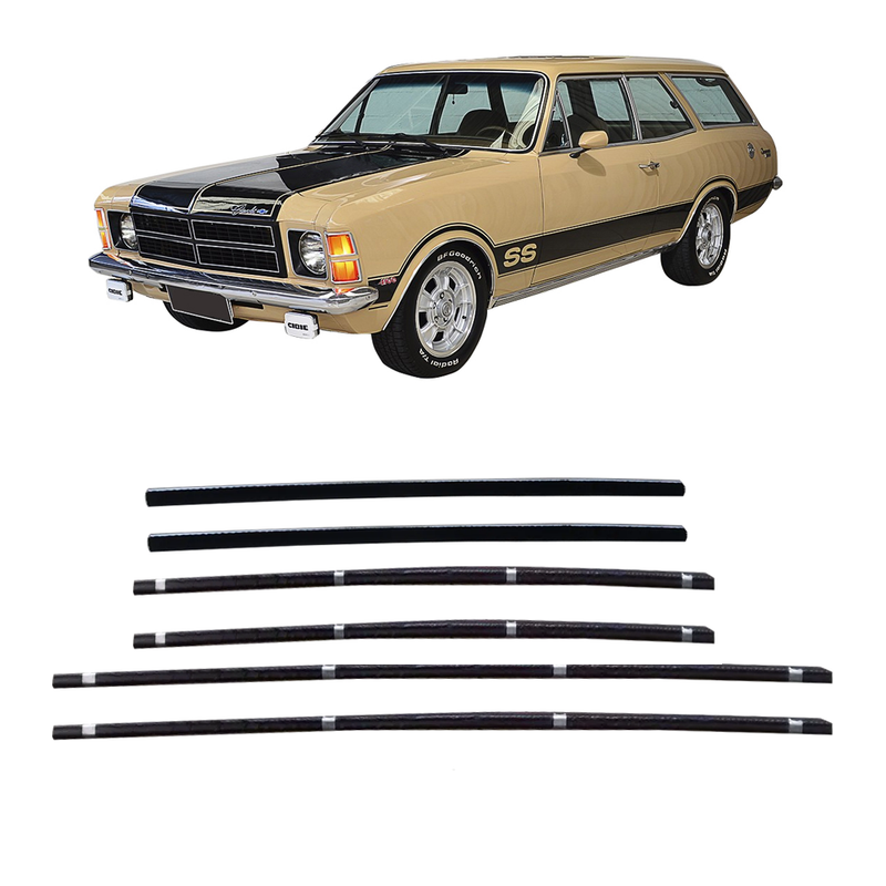<transcy>Door Window Run Channel and Beltline Weatherstrip Seal Kit Opel Rekord C Caravan 1975 to 1984</transcy>