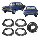 <transcy>Door and Trunk Weatherstrip Rubber Seal Kit 4 Door Opel Rekord C Commodore 1968 to 1977</transcy>