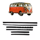 Kit Borracha Canaleta Vidro Porta Dianteira Kombi 53 À 1975