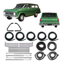 Kit Restauração Borracha Porta Canaleta Parabrisa Veraneio