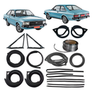 Kit Borracha Porta Mala Cap Parabrisa Friso Cromado Corcel 2