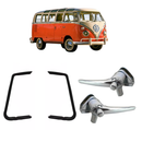 Kit Trinco Borracha Quebra Vento Kombi Corujinha 1957 A 1975