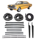 <transcy>Door Weatherstrip Rubber Seal + Window Run Channel and Beltline Weatherstrip Seal Kit Opel Rekord C Commodore 2 Doors 1968 to 1984</transcy>