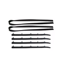 Kit Borracha Porta Canaleta Pestana Vidro F1000 F4000 93 A98