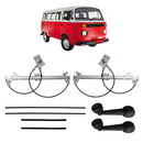 Kit Máquina Manivela Canaleta Vidro Porta Kombi 1975 A 2007