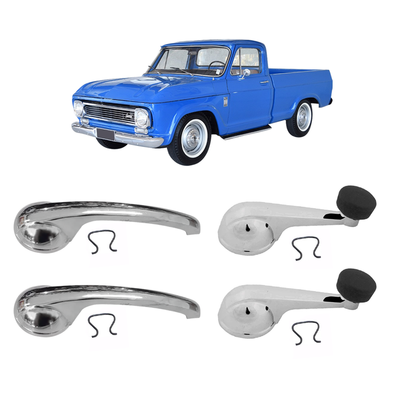 <transcy>Inner Door Handle Window Crank With Clip Kit A10 C10 D10 GM Series</transcy>