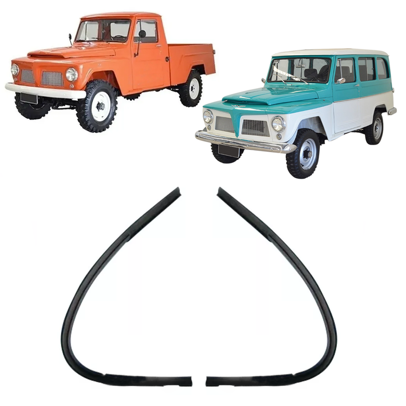 <transcy>Vent Window Weatherstrip Rubber Seal Ford F75 Rural Willys Jeep Station Wagon</transcy>