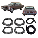 <transcy>Door Trunk and Hood Weatherstrip Rubber Seal Kit 4 Door Opel Commodore 1978 and 1979</transcy>