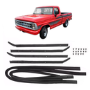 Kit Canaleta Pestana Borracha Vidro F100 F1000 F4000 72 A 92