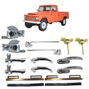 <transcy>Window Regulator Crank Door Latch Lock Handle Restoration Kit Brazil F-75 Willys Jeep</transcy>