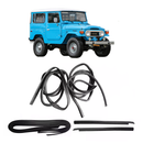 <transcy>Door Weatherstrip Rubber Seal + Window Run Channel With Beltline Weatherstrip Kit Toyota Land Cruiser 40 Series FJ40 FJ45 BJ40</transcy>