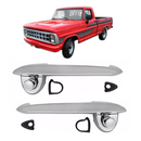 Par Maçaneta Cromada Ext Porta Calço F100 F1000 F4000 F350