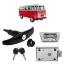 Kit Maçaneta Fechadura Porta Mala Traseira Kombi 75 A 97