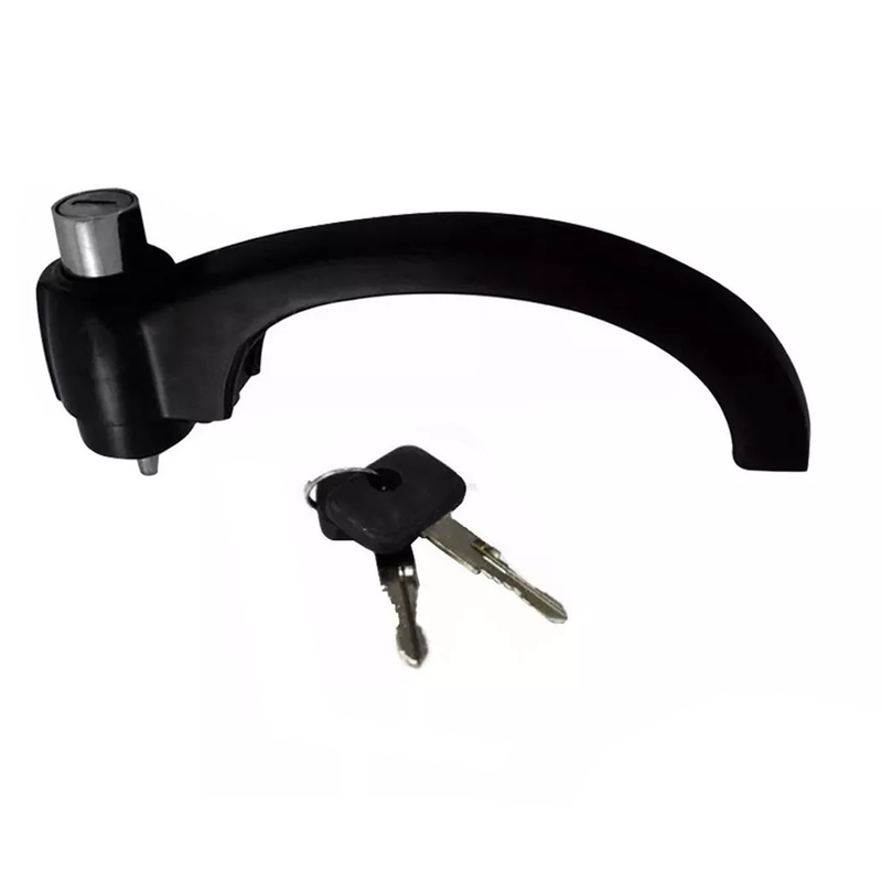 <transcy>External Door Handle with Keys Pair Black GM Chevrolet C Series A10 C10 D10 Veraneio</transcy>
