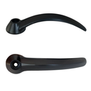 Maçaneta Interna Porta Meio Lateral Kombi 57/96 Metal Preta