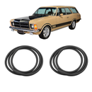 <transcy>Rear Side Fixed Window Rubber Seal Pair Opel Rekord C Caravan </transcy>