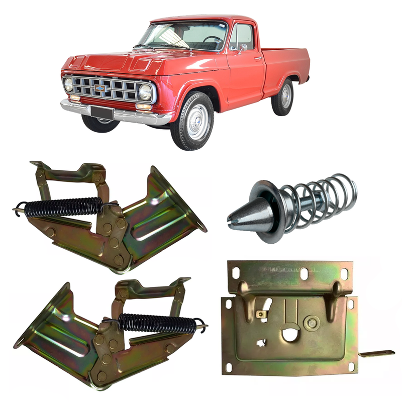 <transcy>Hood Hinge Latch Lock Kit GM Chevrolet C Series A10 C10 D10 A14 C14 D14 1979 A 1981</transcy>