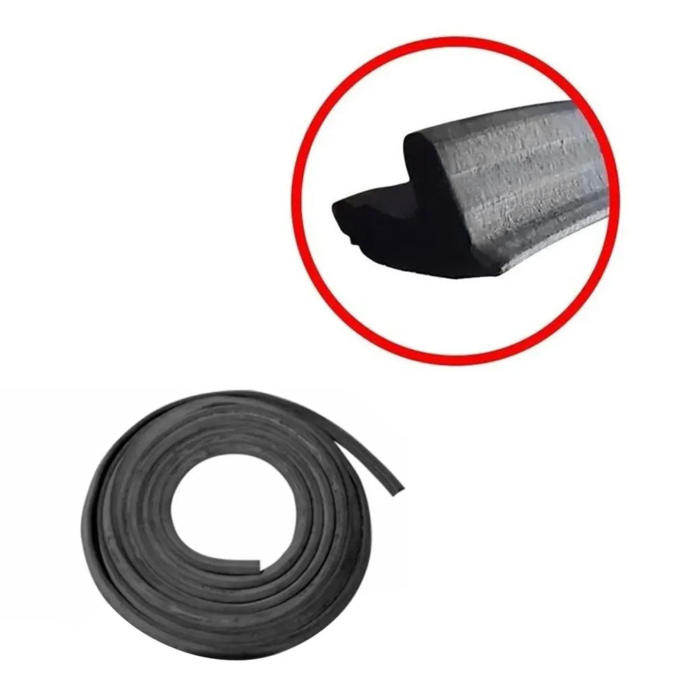 Kit Restauração Maçaneta Borracha Porta Vidro Rural Willys