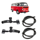 Kit Borracha Trinco Janela Móvel Basculante Kombi Clipper