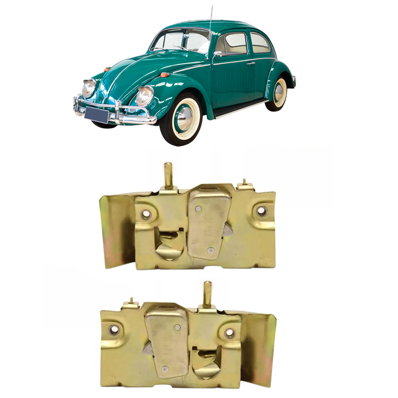 <transcy>Door Latch Lock Pair VW Beetle 1959 to 1977 Karmann Ghia</transcy>