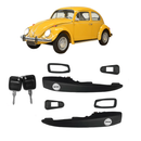 Par Maçaneta Preta Porta Chave Fusca 77 /96 Brasília Variant