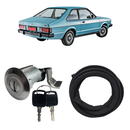 Kit Borracha Cilindro Porta Mala Chave Corcel 2 Del Rey