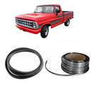 Kit Borracha Parabrisa Friso Cromado F1000 F4000 1972 A 1992