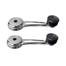 Par Manivela Vidro Metal Cromado F100 F1000 F4000 F350 72/92