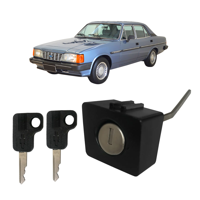 <transcy>Door Lock Cylinder with Keys Opel Caravan Commodore 1985 to 1992 Black</transcy>