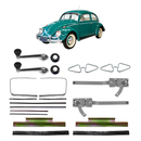 Kit Maquina Suporte Vidro Canaleta Pestana Fusca 1959 A 1970