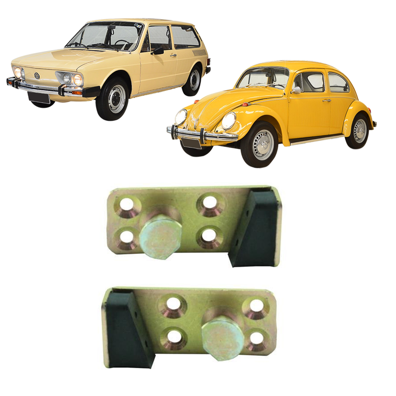 <transcy>Door Lock Striker Pair VW Beetle 1978 to 1996 Brasilia Variant</transcy>