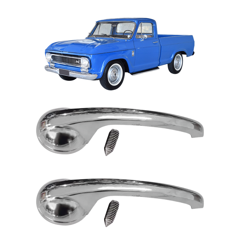 <transcy>Interior Door Handle Pair GM Chevrolet C Series A10 C10 D10 Veraneio</transcy>