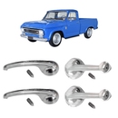 Kit Manivela Vidro Maçaneta Int Porta A10 C10 D10 Veraneio