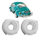 <transcy>Rear Fender Beading Pair White VW Beetle</transcy>