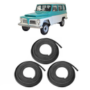Kit Borracha 2 Porta E Porta Mala Jeep Willys Ford Rural