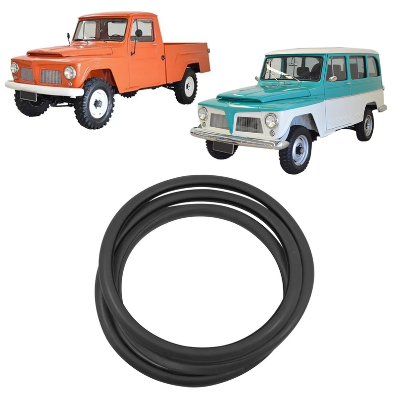 <transcy>Windshield Weatherstrip Rubber Seal Ford F75 Rural Willys Jeep Station Wagon</transcy>