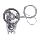 <transcy>Window Regulator Crank Handle Chrome with Brown Knob Kit Opel Caravan Commodore Rekord C 2 doors 1968 to 1984</transcy>