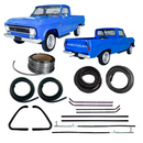 Kit Borracha Porta Canal Pestana Parabrisa Friso A10 C10 D10