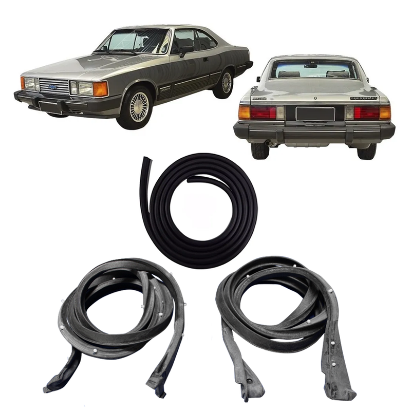 <transcy>Door and Trunk Weatherstrip Rubber Seal Kit Opel Commodore 1980 to 1992</transcy>
