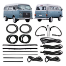 Kit Completo Borracha Porta Motor Canaleta Kombi Carat 97/13