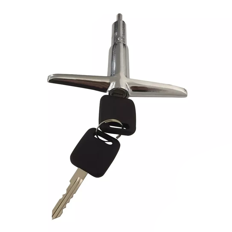 <transcy>Trunk Handle with Lock Cylinder 2 Keys Ford Rural Willys Jeep Station Wagon</transcy>