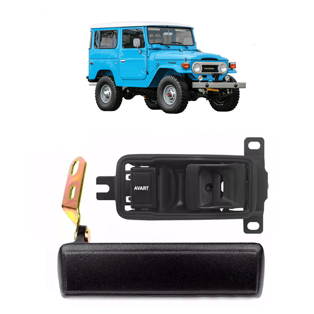 <transcy>Exterior and Interior Door Handle Kit Toyota Land Cruiser 40 Series FJ40 FJ45 BJ40</transcy>