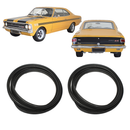<transcy>Windshield and Rear Window Weatherstrip Rubber Seal Kit Opel Rekord C Commodore 2 Doors</transcy>